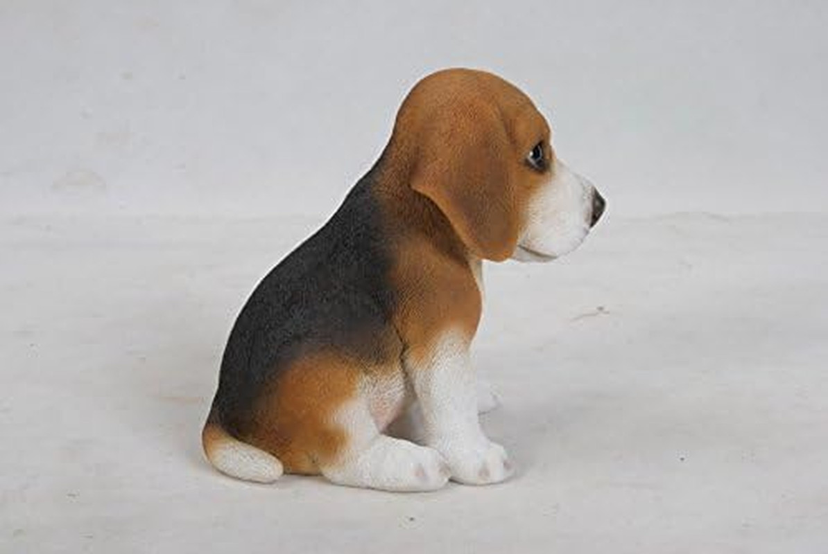 Gift 87771-G Sitting Beagle Puppy Figurine, 6-Inch Height, Brown and White