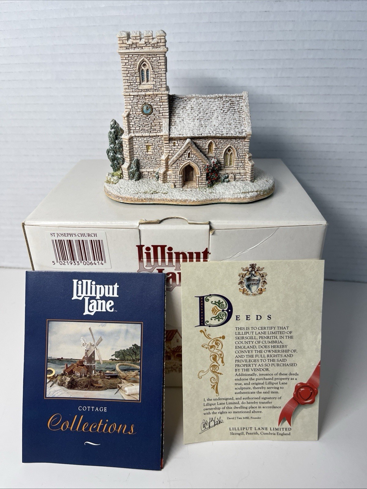 LILLIPUT LANE, ST JOSEPH’S CHURCH, CHRISTMAS, EXCELLENT CONDITION W/BOX