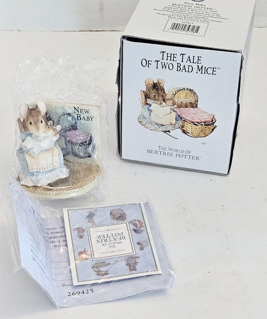 The World of Beatrix Potter ~NEW BABY~ Tale of Two Bad Mice Figurine 269425 ~NIB