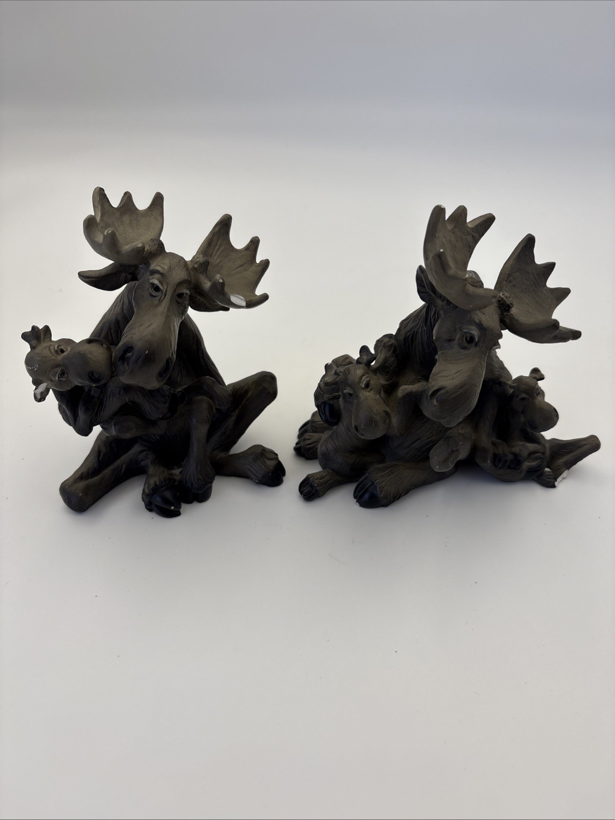 2 Lot Of Baby Love Moose Figurine By Mountain Moose Check The Images Defects