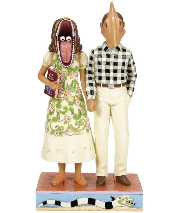 NEW Jim Shore Beetlejuice Adam & Barbara Maitland “Scary Masks” Figurine 6016176
