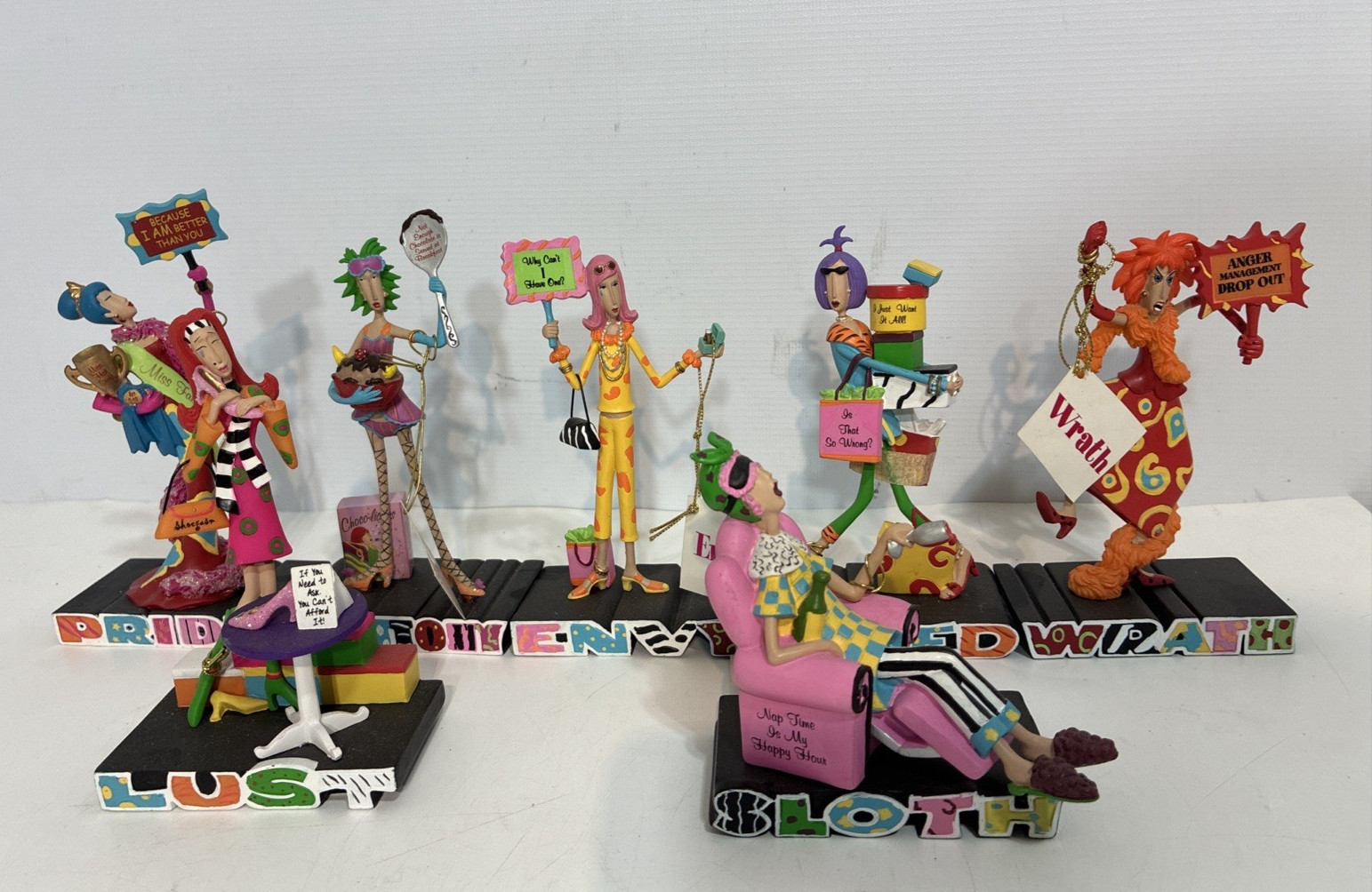Dolly Mama’s Seven Deadly Sins Collection Figurines NWT – Complete