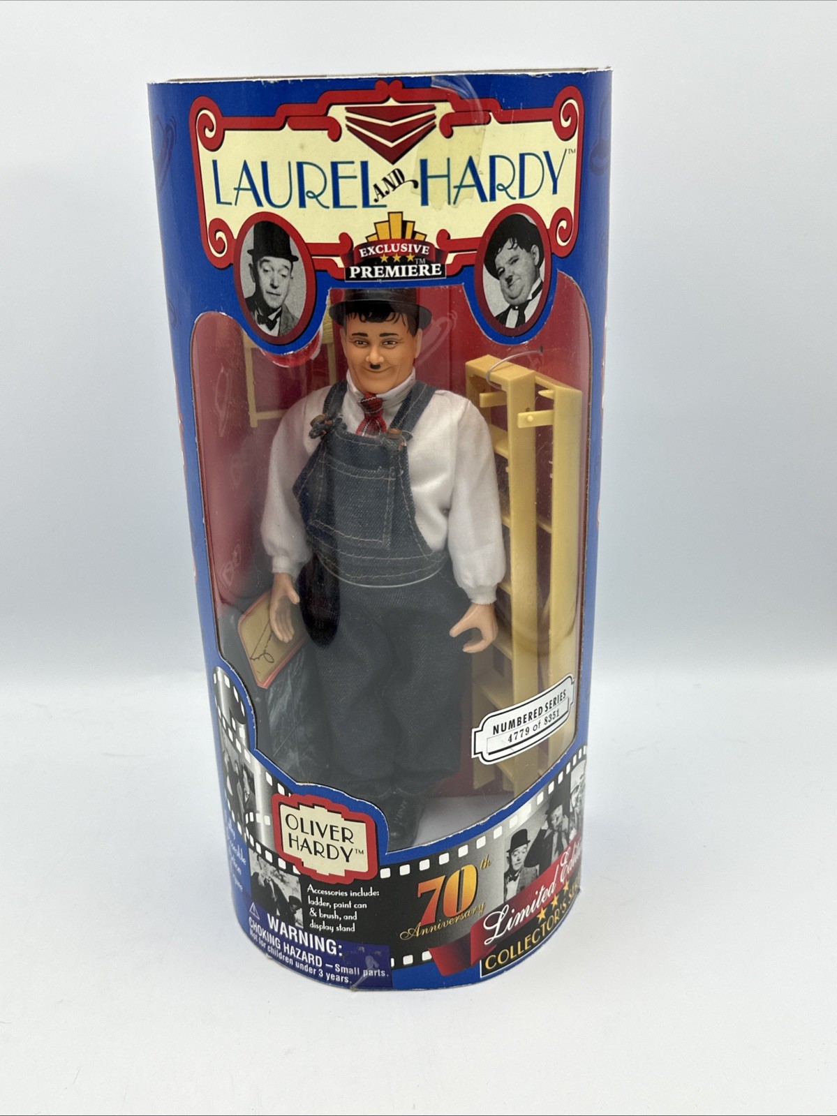 Vintage Laurel & Hardy Action Figure Exclusive Premiere 70th Anniversary – NIB