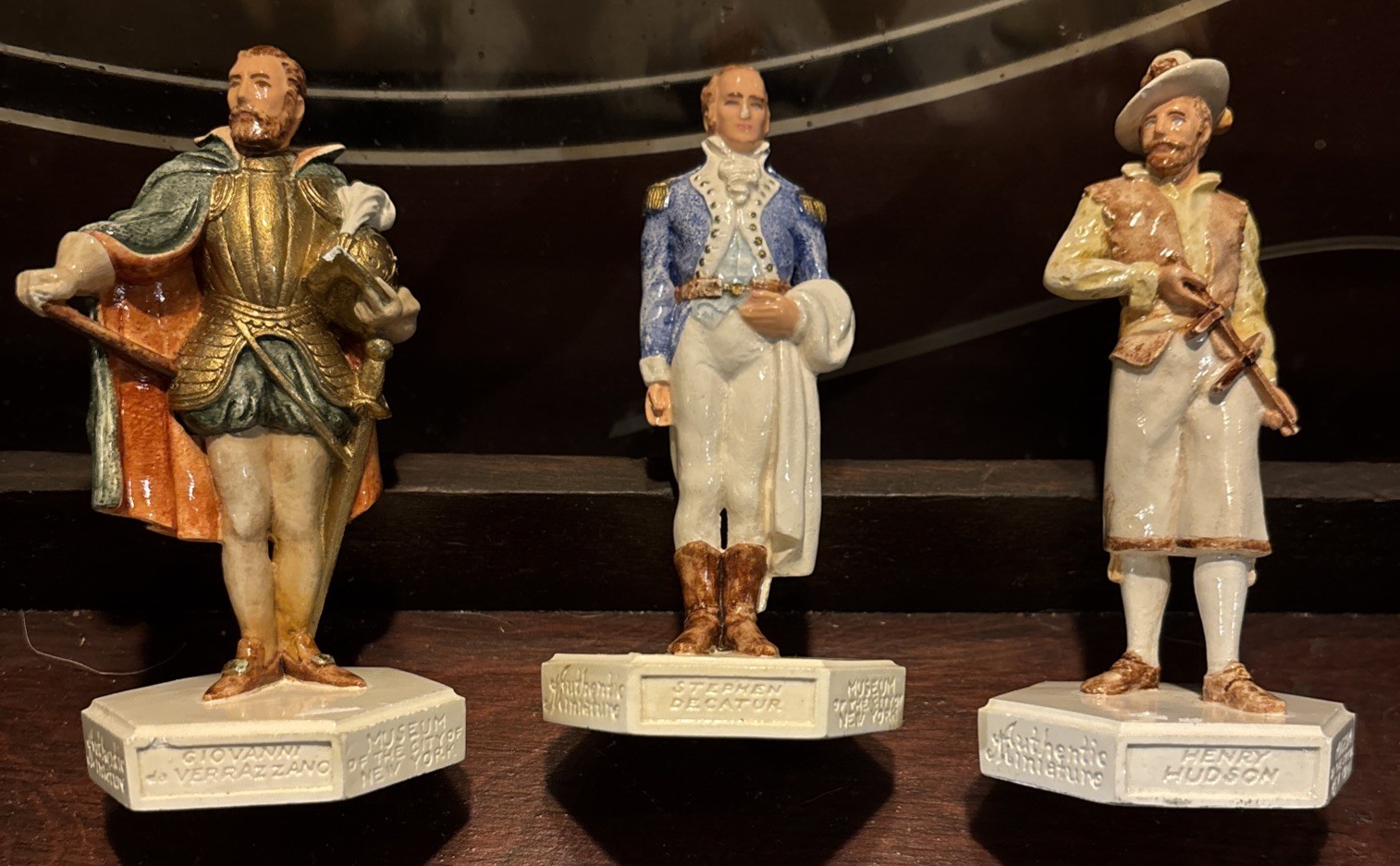 Vtg Sebastian US Miniatures Lot of 3 Ltd Edition figures # Alike 2583 NYC Museum