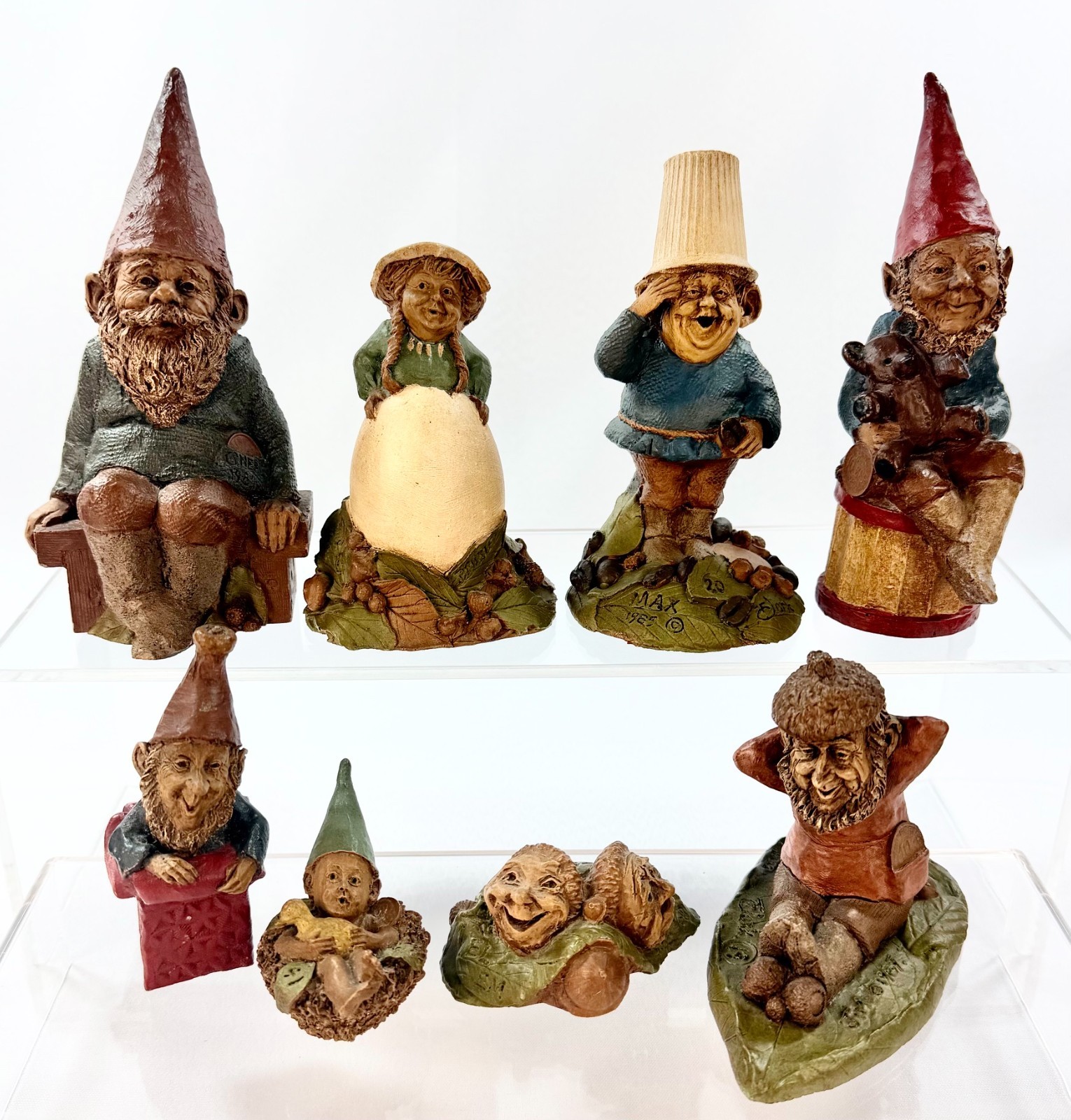 Lot of 8 Vintage Tom Clark Gnome Figurines – See Description for List
