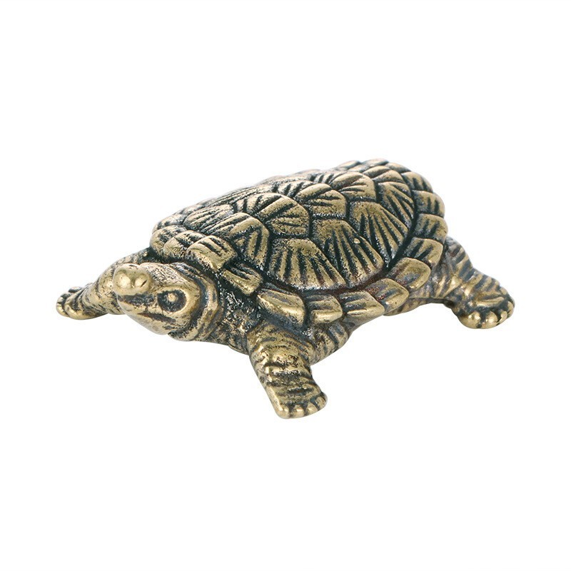 Brass Turtle Figurine Small Statue Animal Figurines Toys Desktop Decoration