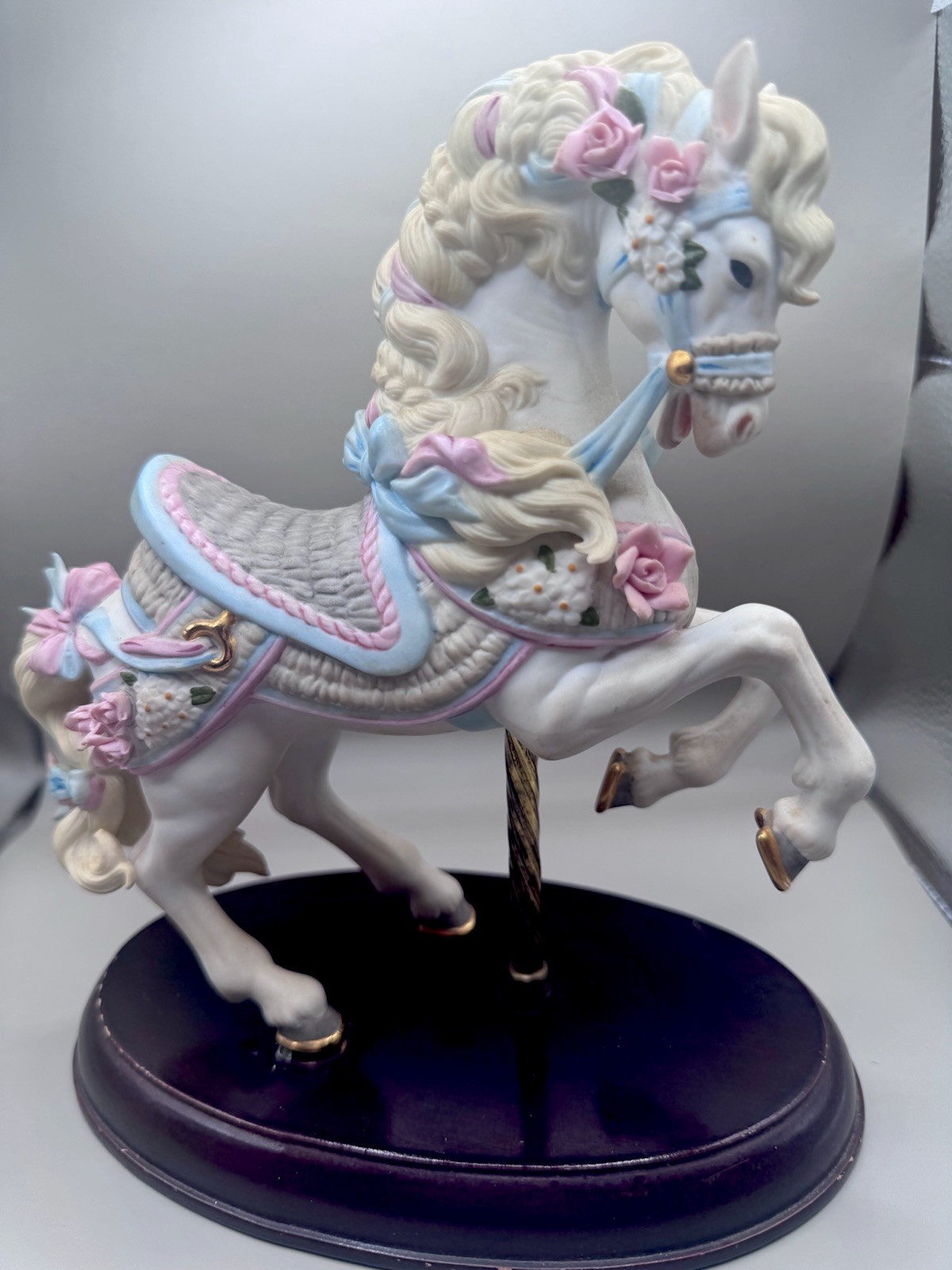 LENOX Porcelain Carousel Horse Collection “Ribbons And Bows” Vintage 1987 READ