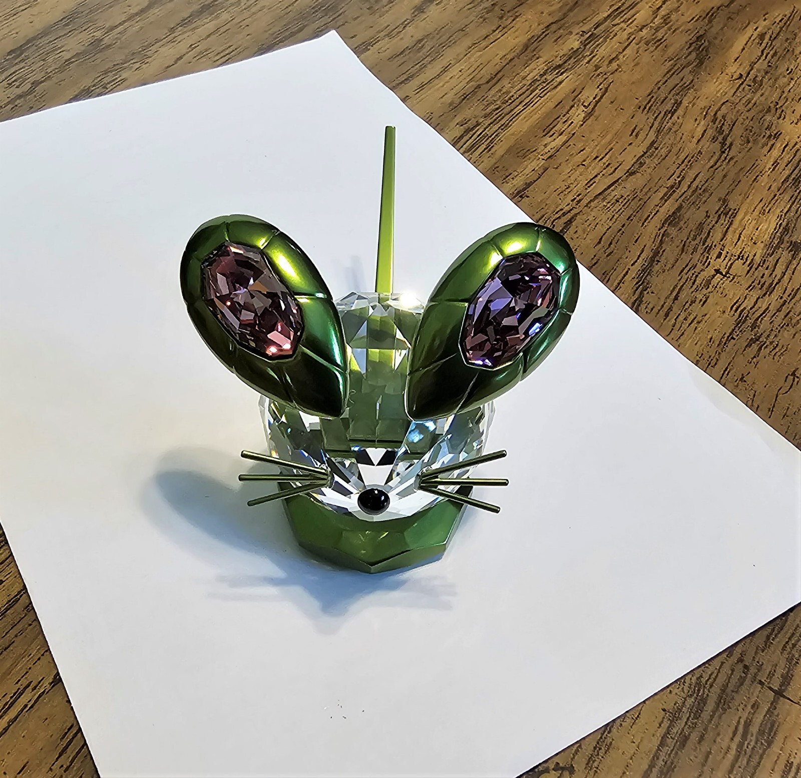 🐭 Swarovski Crystal 2022 Limited Edition, Large Dulcis Green Mouse Figurine NIB