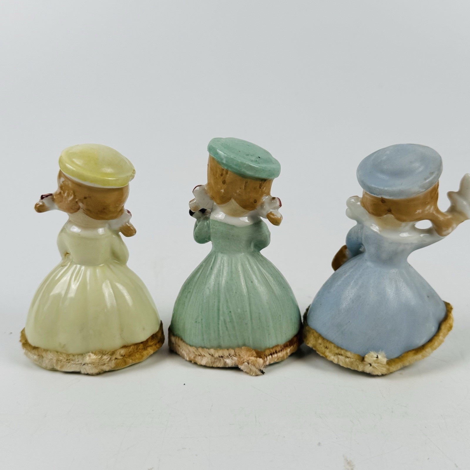 Vintage Japan Girl Figurines Set of 3 School Girls Musical Ceramic Figures