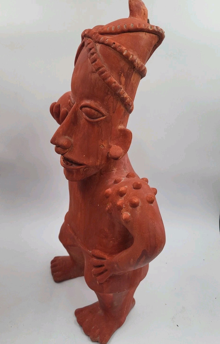 Nettle Creek Gallery Classics Nayarit Figural Pair Terracotta Style Sculptures
