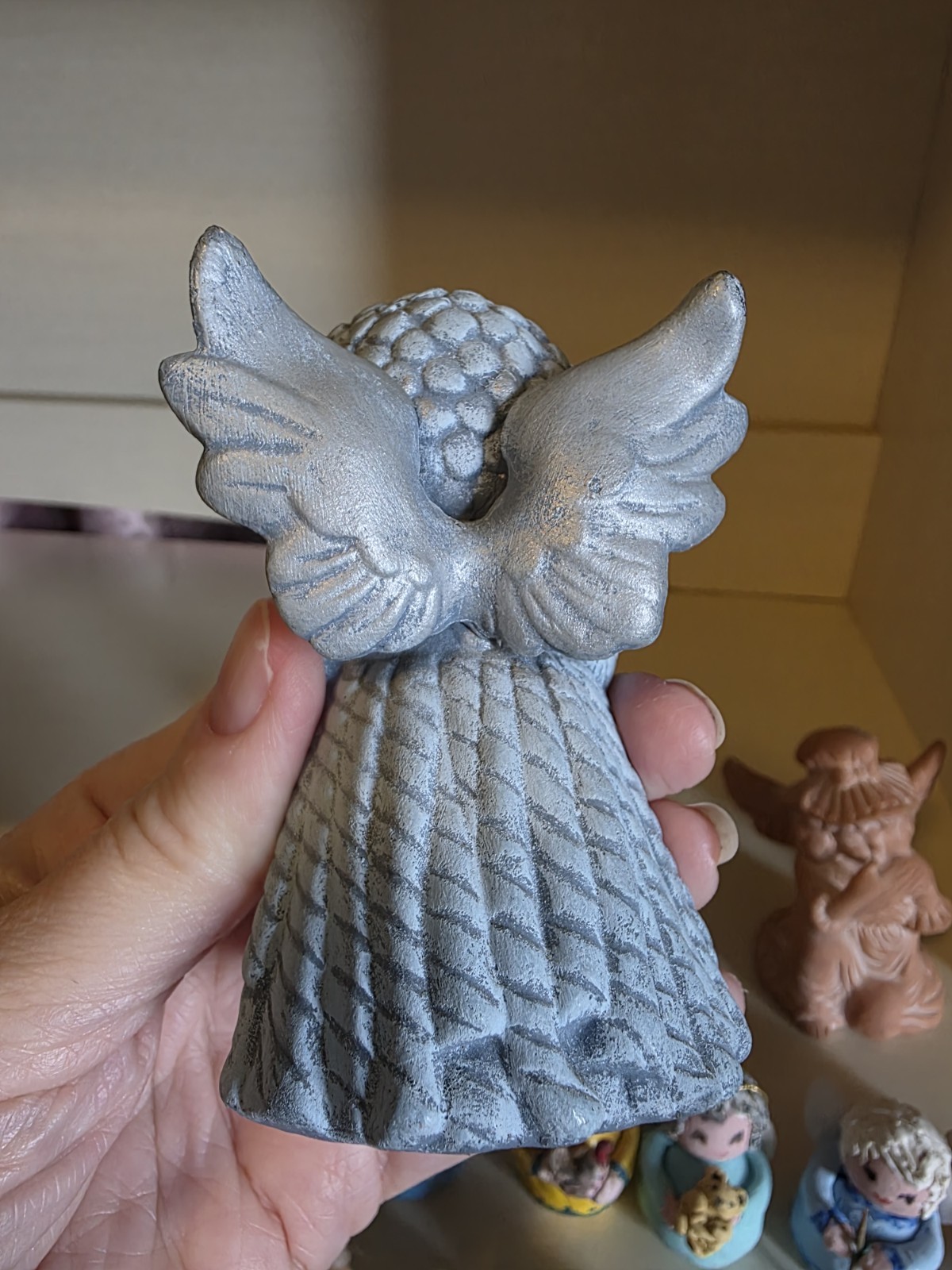 13 Cherub / Winged Angel / Girls & 1 Adorable Kitty Cat Figurine