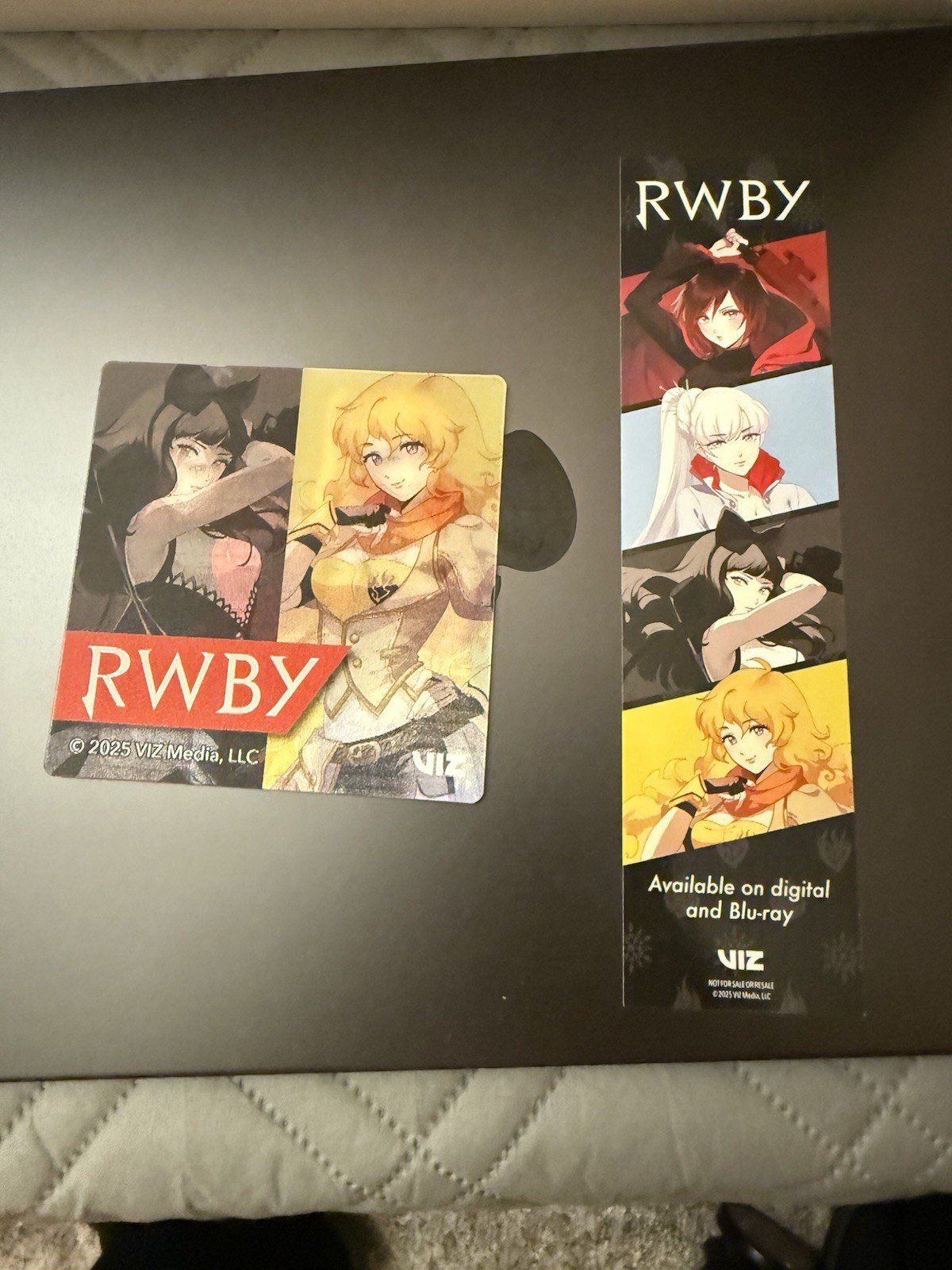 RWBY Anime Expo 2025 Exclusive Holo 2 Design Lenticular Coaster And Book Mark