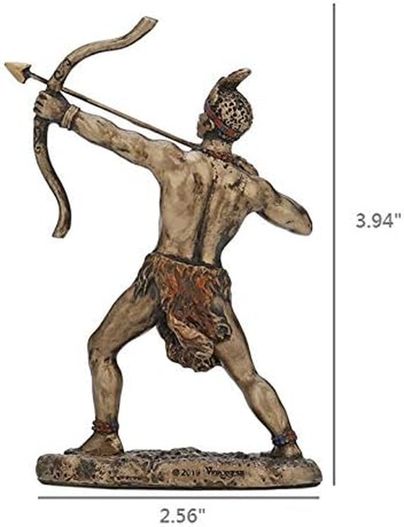 3 7/8 Inch Ochosi Santeria Orisha the Divine Hunter Cast Resin Hand Painted Anti