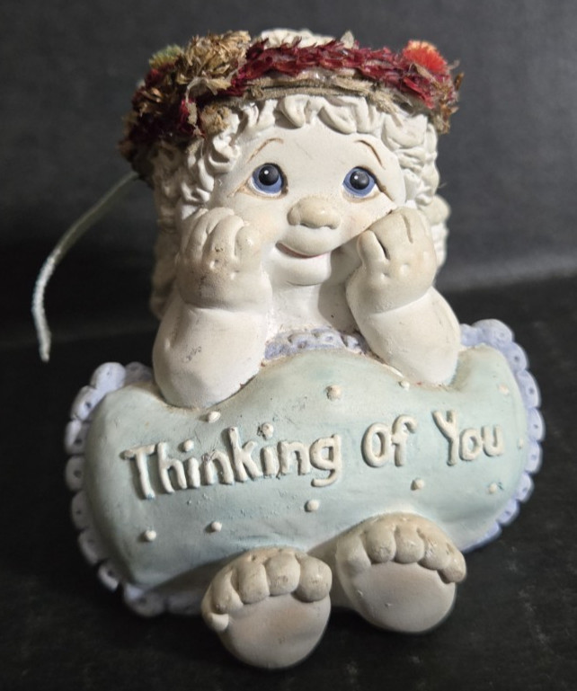 Vintage 2001 Dreamsicles Love Notes “Thinking of You” Cherub Angel Figurine
