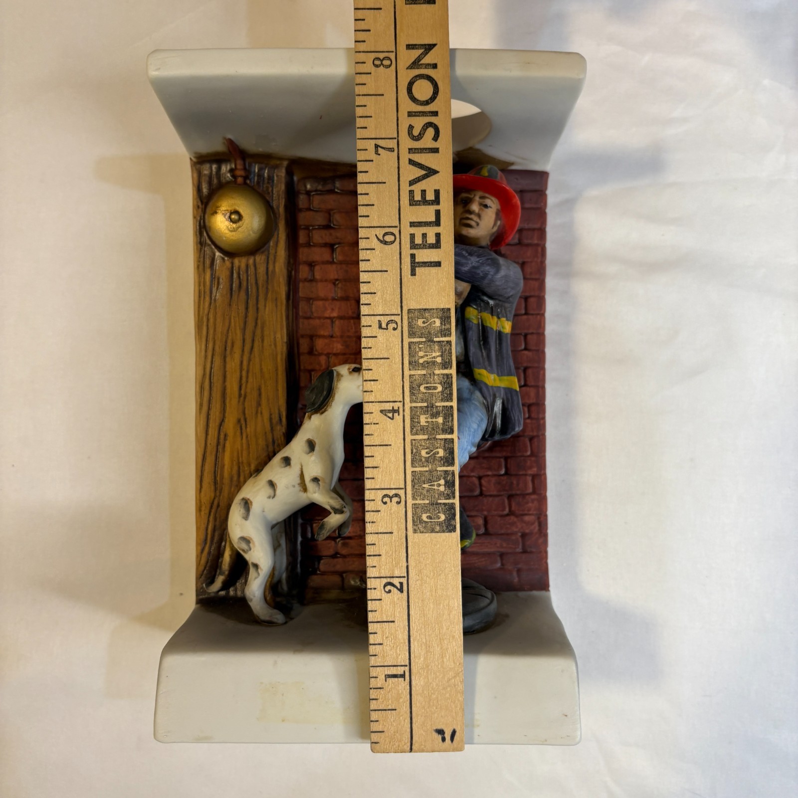 Firefighter ‘Answering the Call’ Figurine with Dalmatian Bradford Style Collect