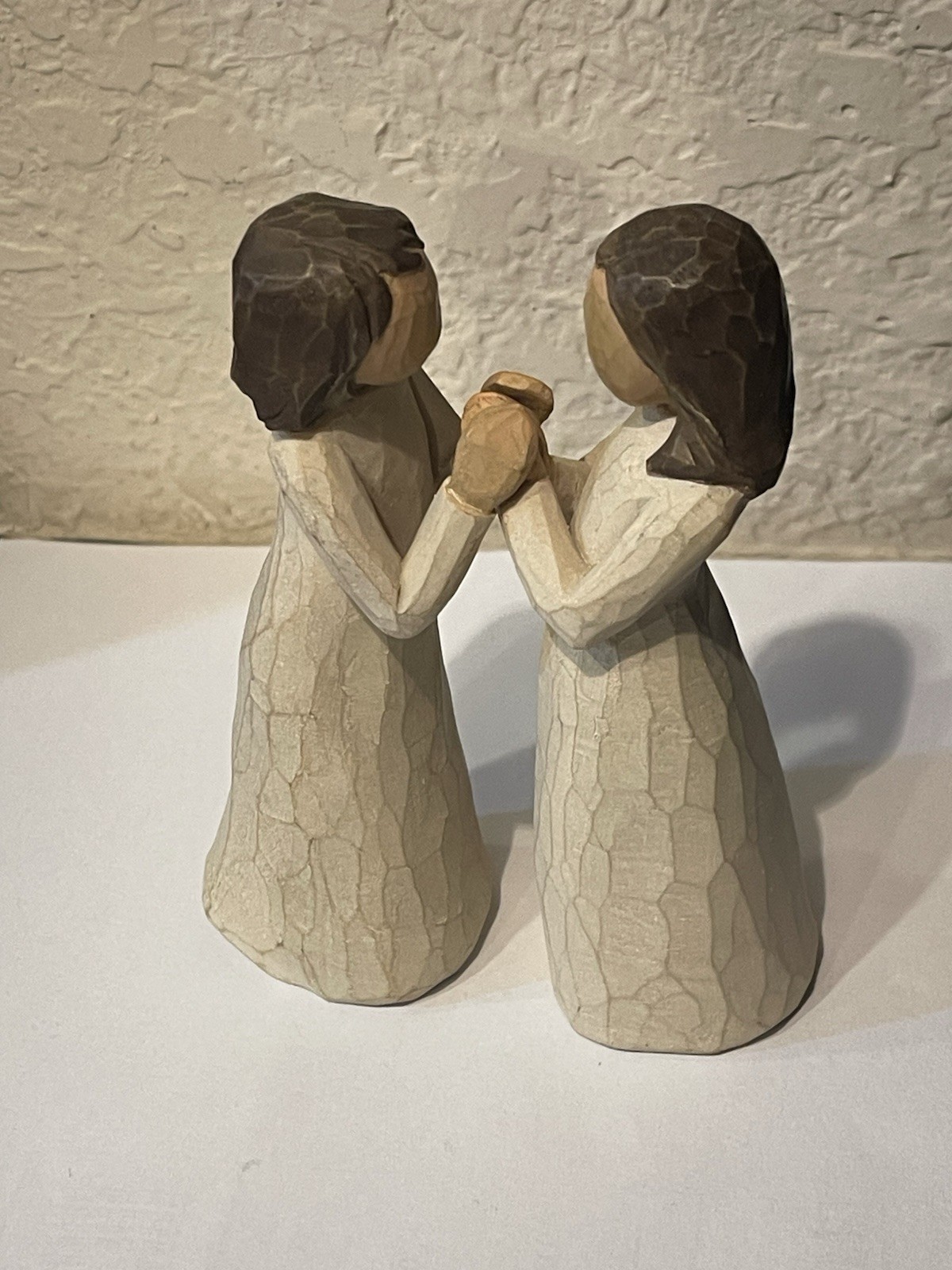 Pair of Willow Tree Sisters by Heart Praying Sisters Figurines Susan Lordi 2000