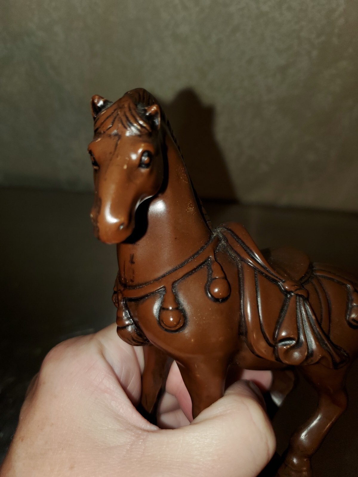 Beautiful Brown Equine Horse Figurine Statuette 5.5″ x 5″