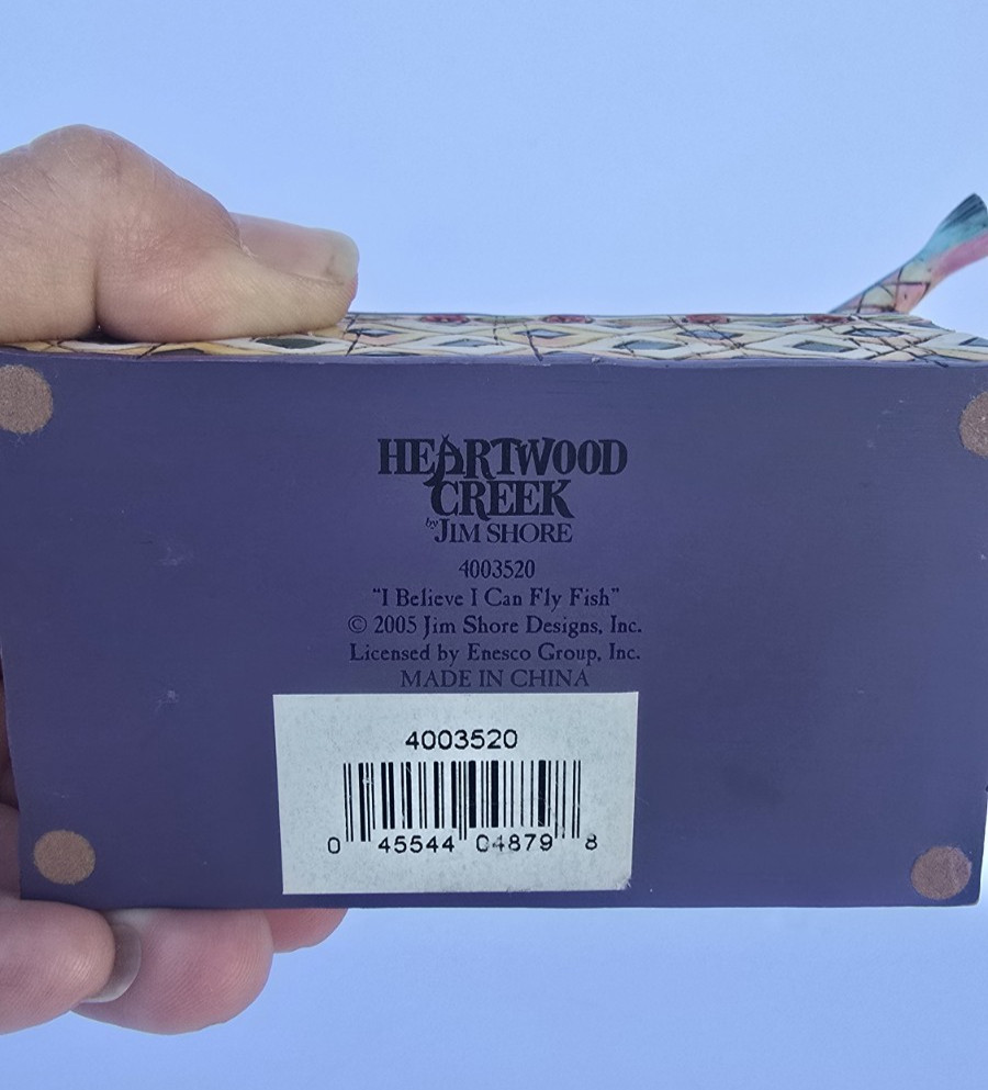 Jim Shore Heartwood Creek The Lure Of The Great Outdoors 2005 Fishing Fish