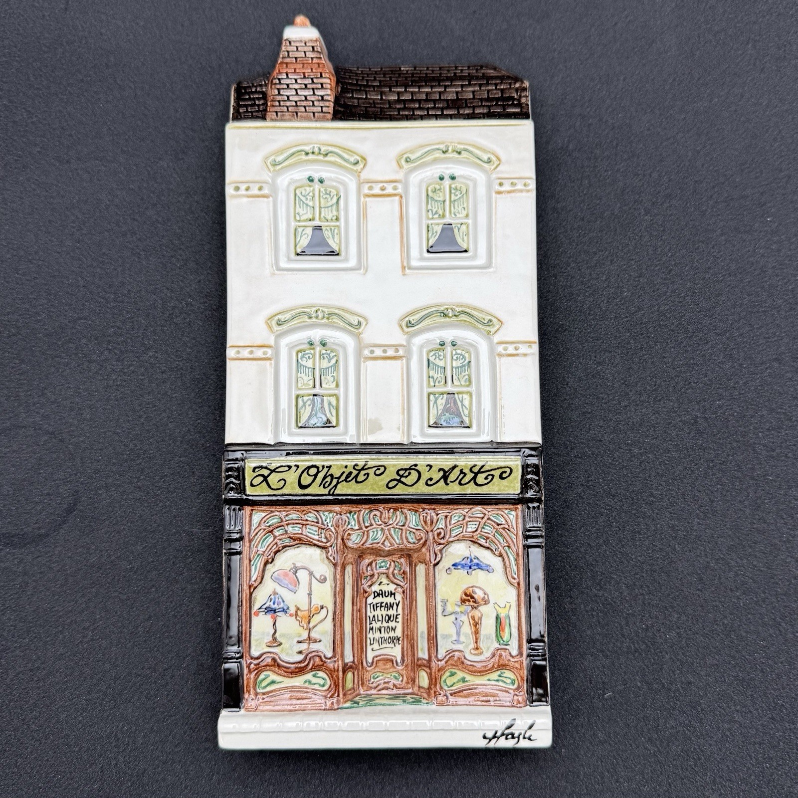 Rare Hazel Ceramics A Nation of Shopkeepers “L’Object D’ Art” 23/50 British Shop