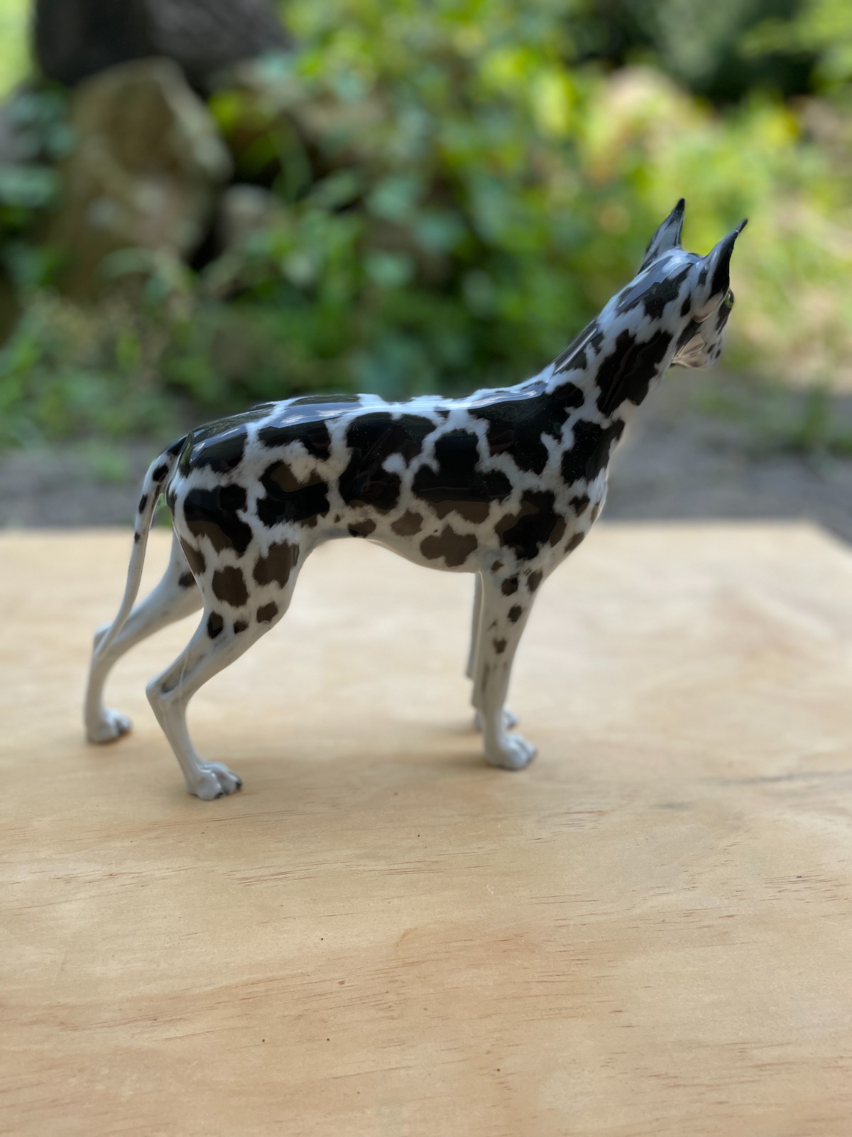 ROSENTHAL GERMANY – Harlequin Spotted Great Dane – 1960’s Hand Painted Porcelain