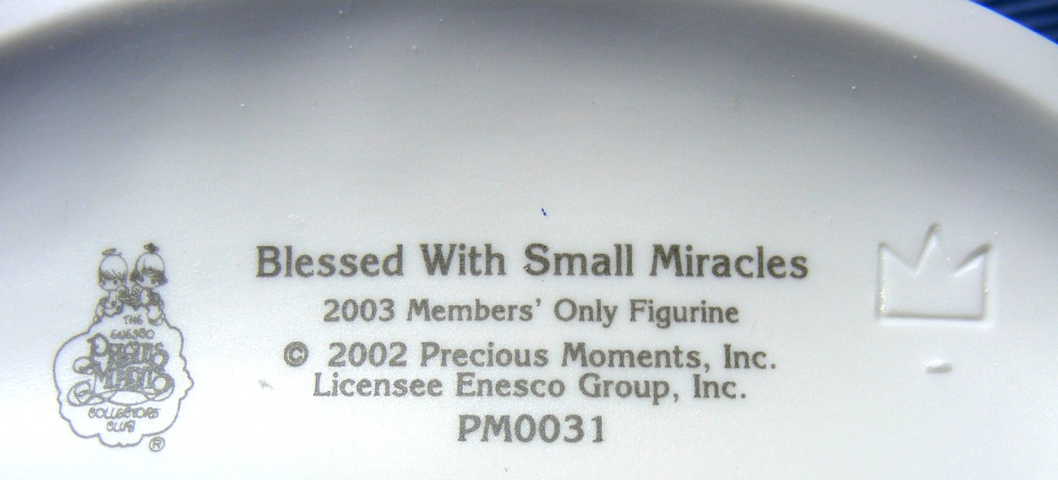 Precious Moments BLESSED WITH SMALL MIRACLES PM0031