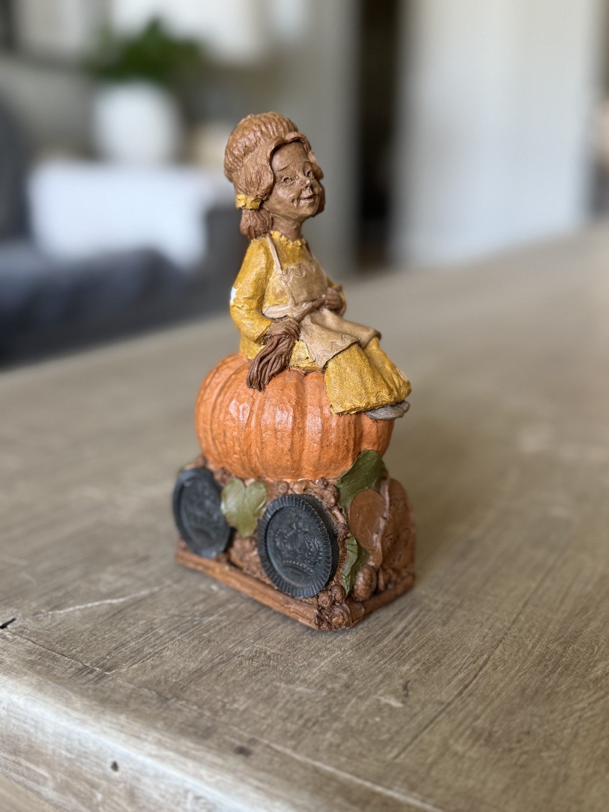 Tom Clark – Vintage – Erma – Pumpkin – 1986 – Signed – Lot 69 – Gnome Figurine