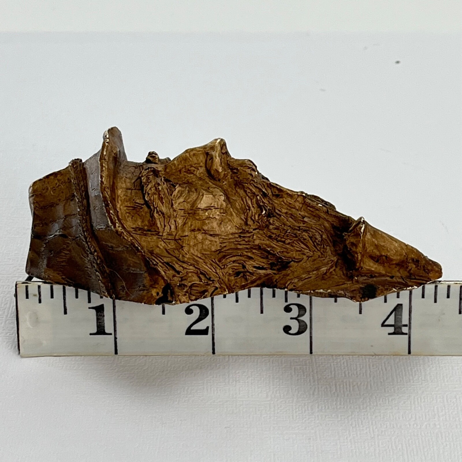 Old Man Smoking Pipe Small Cast Resin Black Forest Souvenir Wall Mount Sculpture