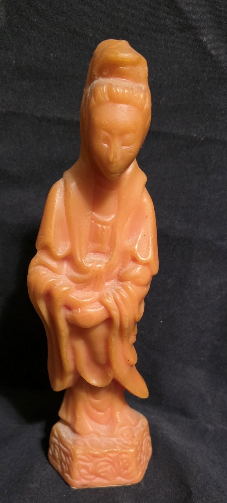 Collectible Vintage Pomander Decorative Asian Person Figurine Sculpture 10″