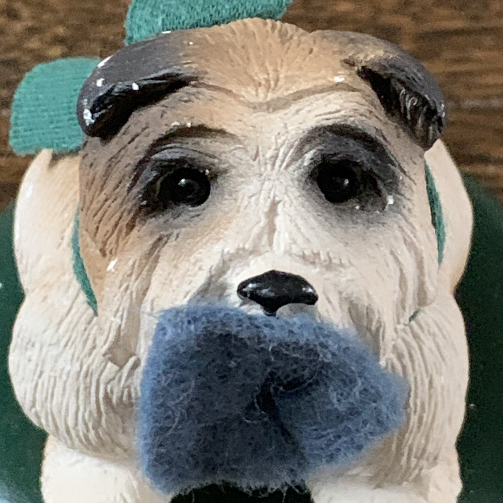 1990 Byers Choice The Carolers Dog Bulldog Christmas Figurine 4 In Vintage