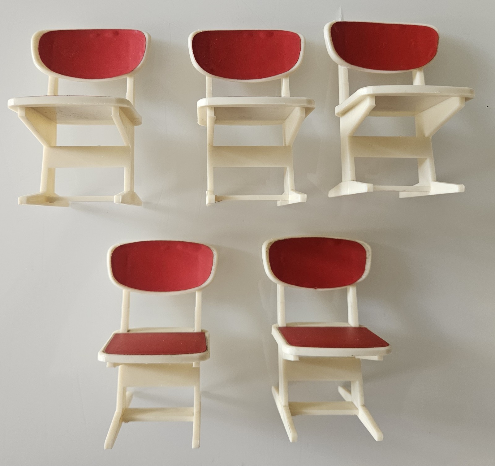 Vintage Kunstlerschunz West Germany Dollhouse Classroom Furniture Set 1960s