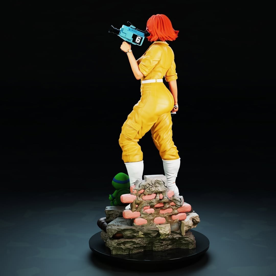 April O’Neil 12K Resin Model Kit Painted 3d Printed DIY Figure