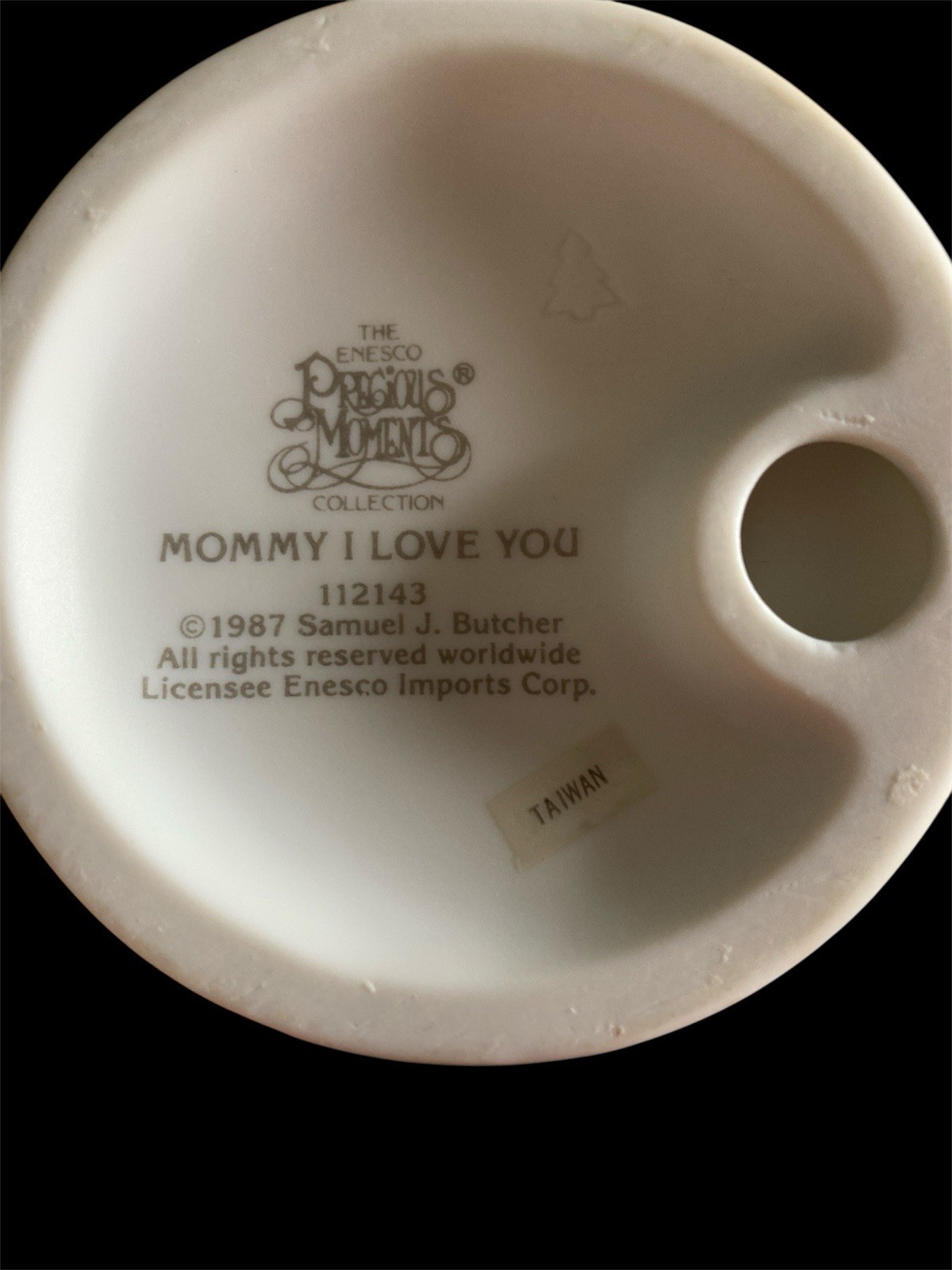 Precious Moments “Mommy I Love You” 1987 Samuel J. Butcher #112143 figurine