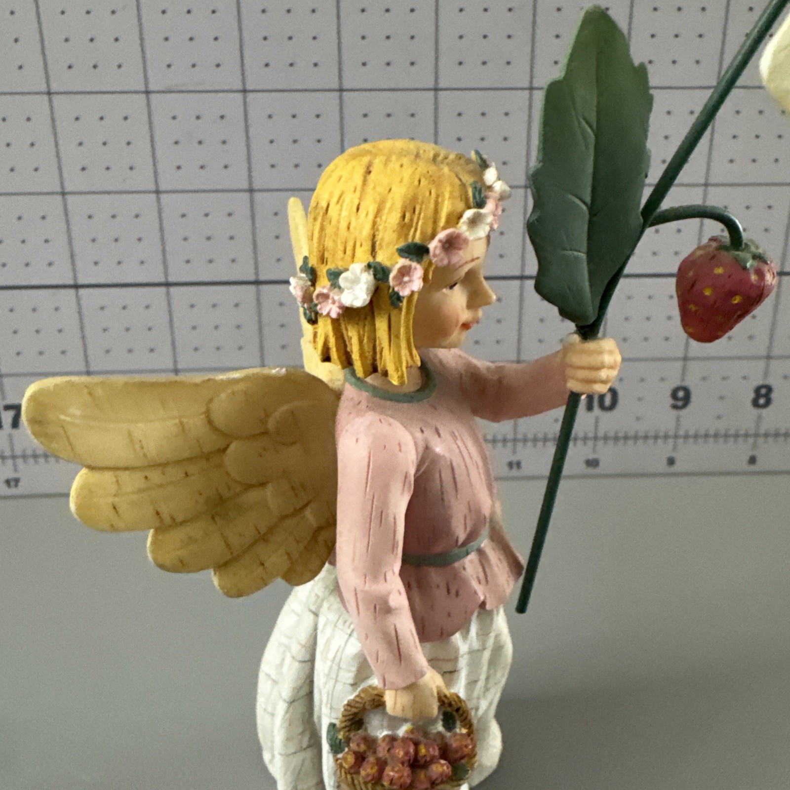 Kathy Killip Wildflower Angel Strawberries for Goodness Figurine. Demdaco 2001