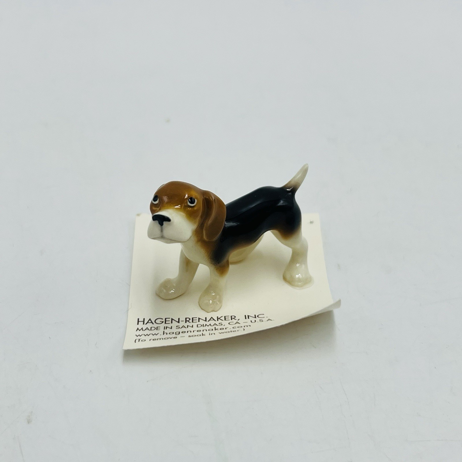 Hagen Renaker Miniature Beagle Dog Figurine 00432