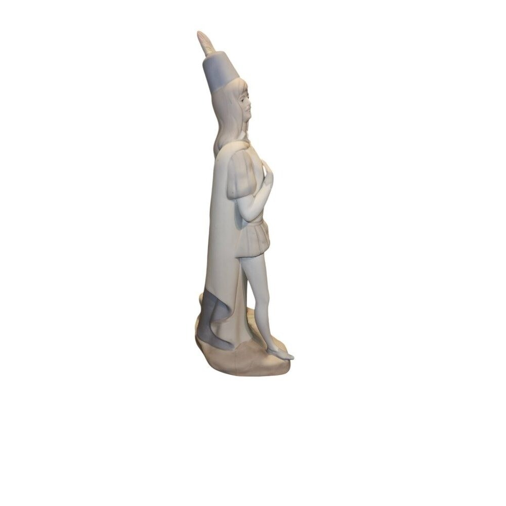 Vintage Figurine Porceval Porcelain Renaissance Minstrel With Lute Made in Spain