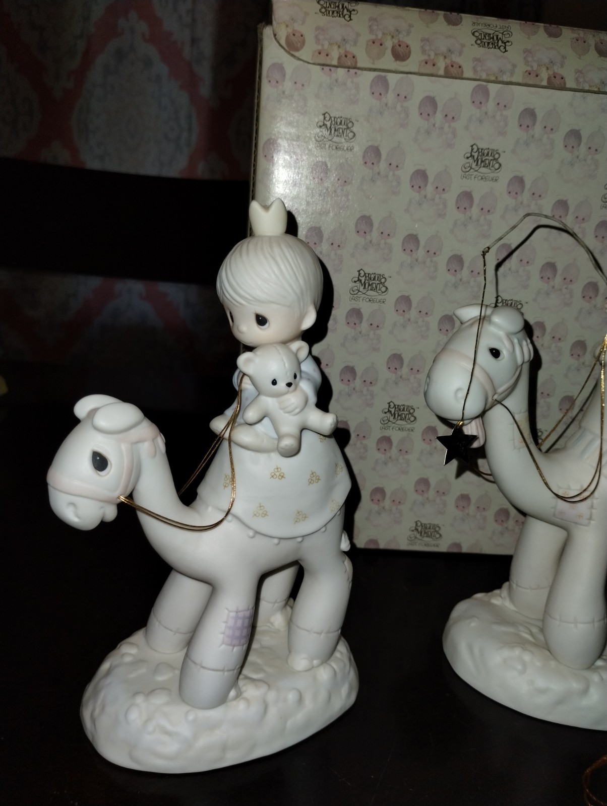 Precious Moments Nativity THEY FOLLOWED THE STAR E-5624 Wisemen/Camels EXCELLENT