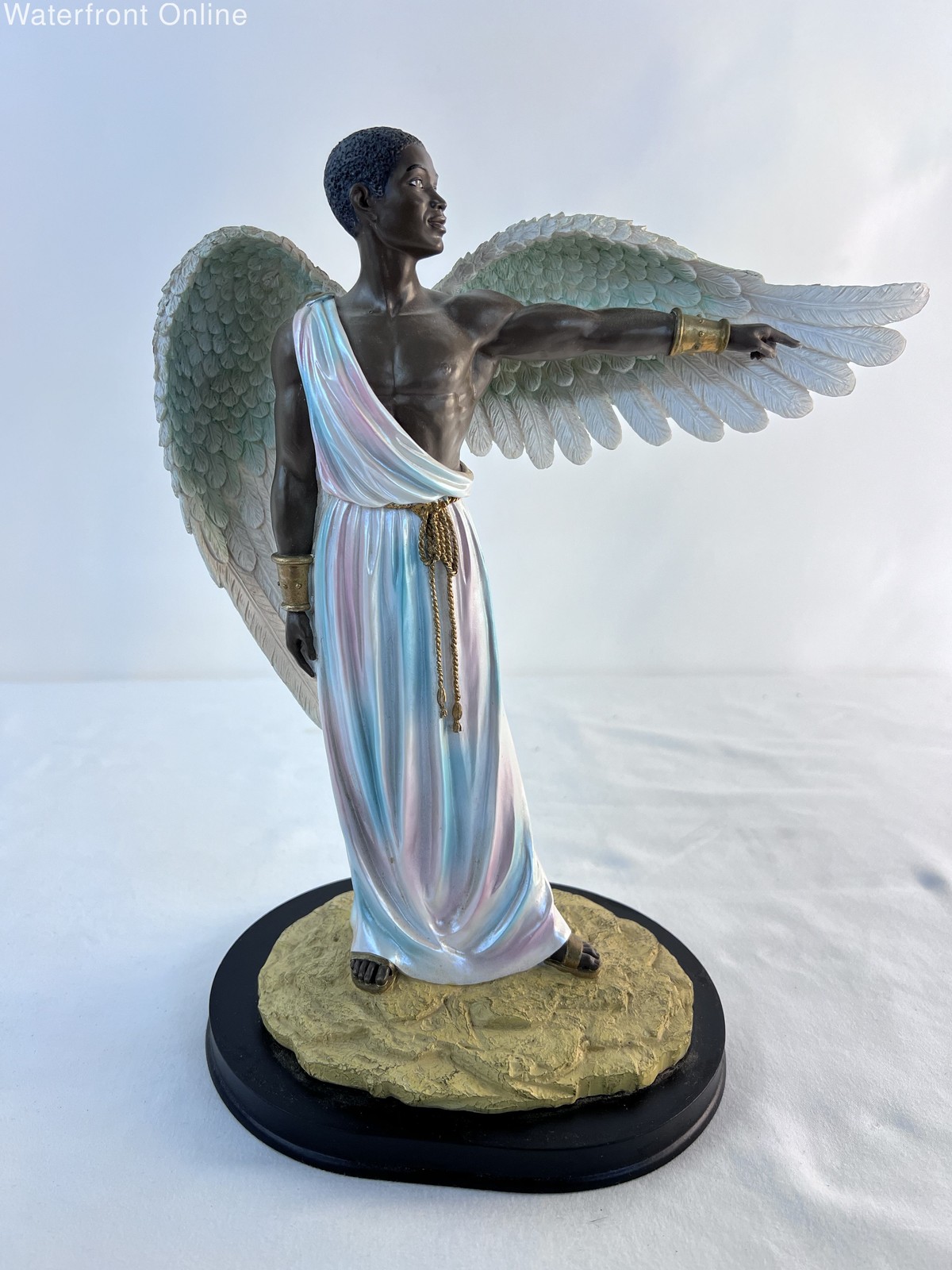 Heavenly Visions Guidance Black Angel Statue African American 2014 63006