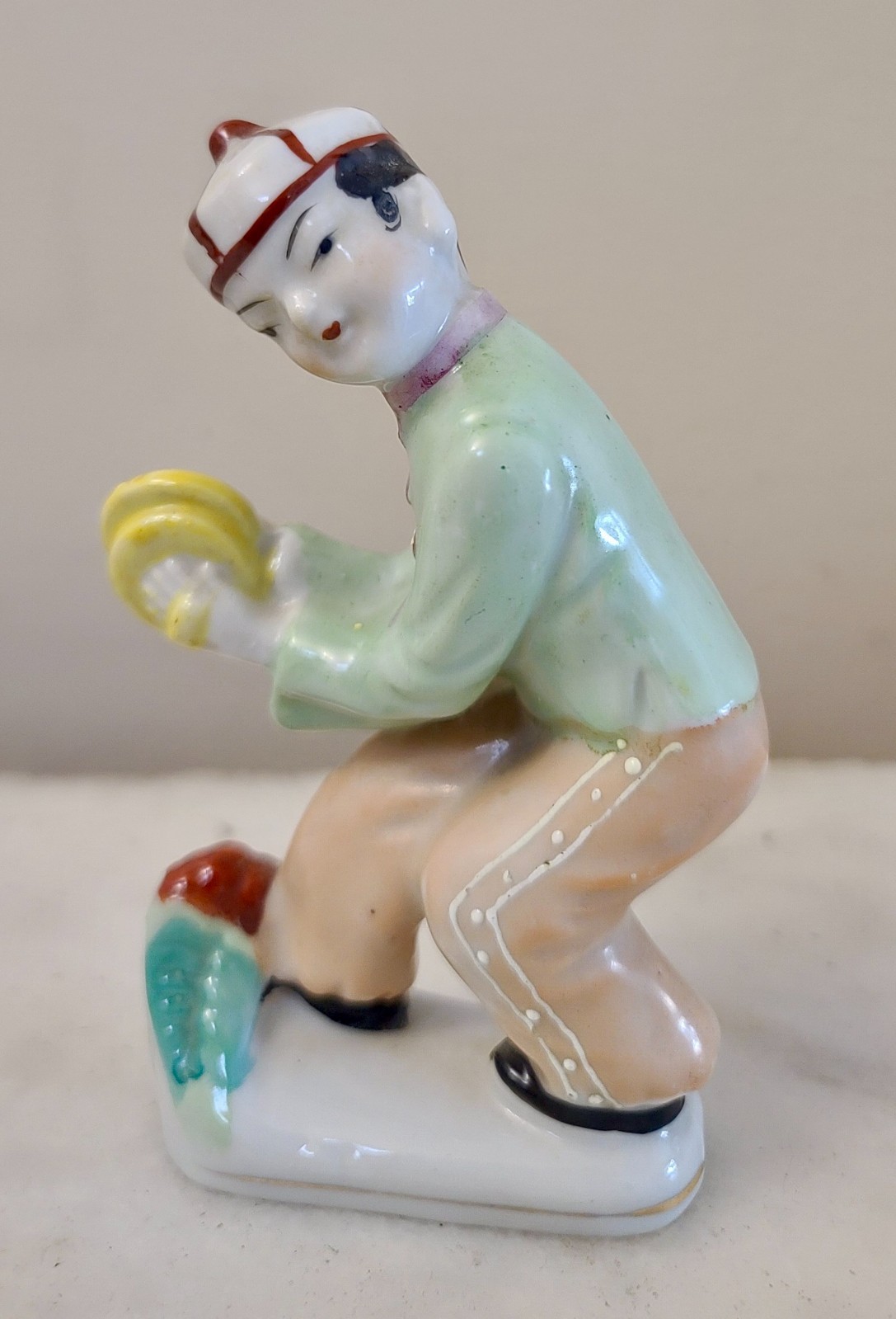 Vintage Occupied In Japan Asian Musician Hand Painted Figurine 1940’s