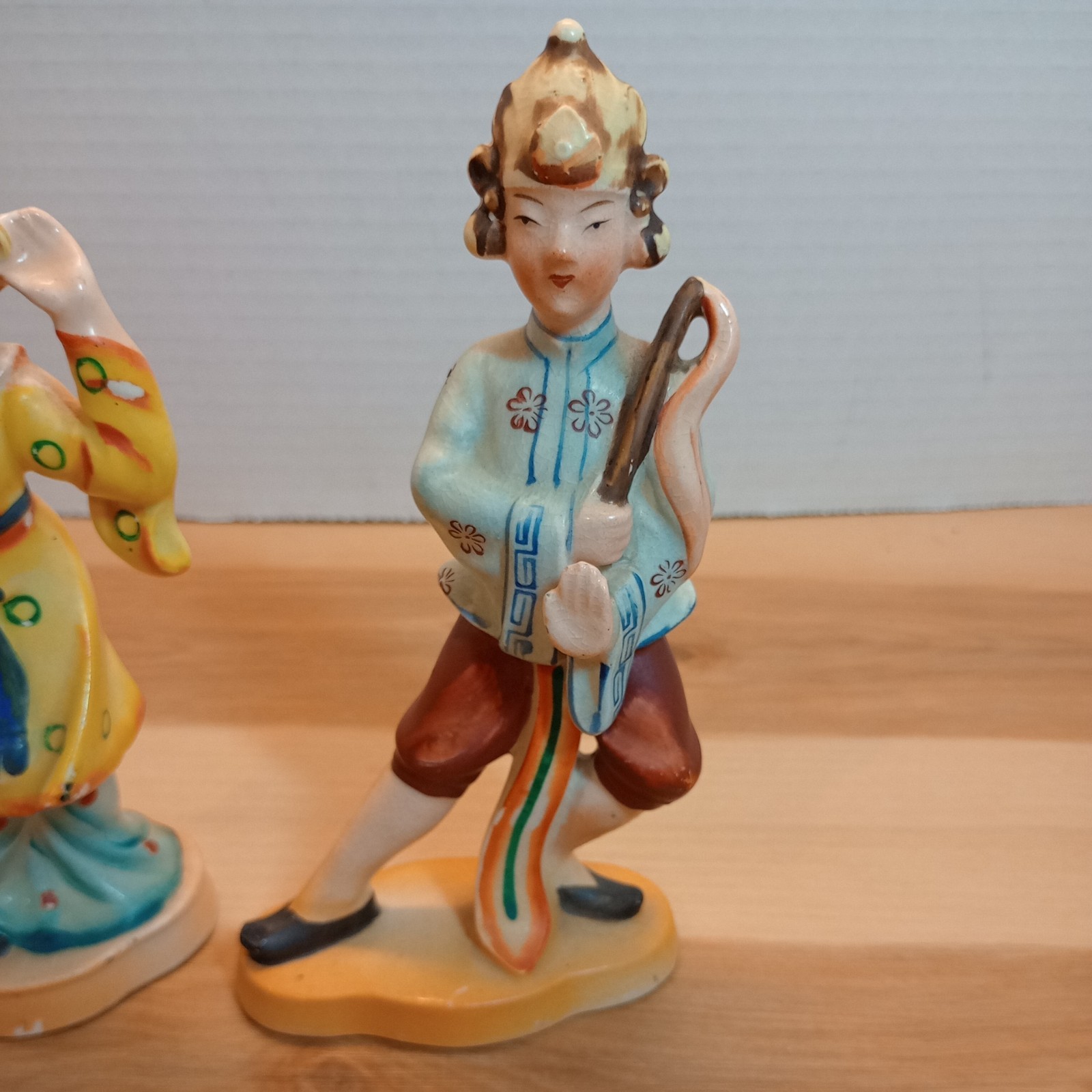 VTG ASIAN FIGURES MADE IN OCCUPIED JAPAN PORCELAIN Lot of 2