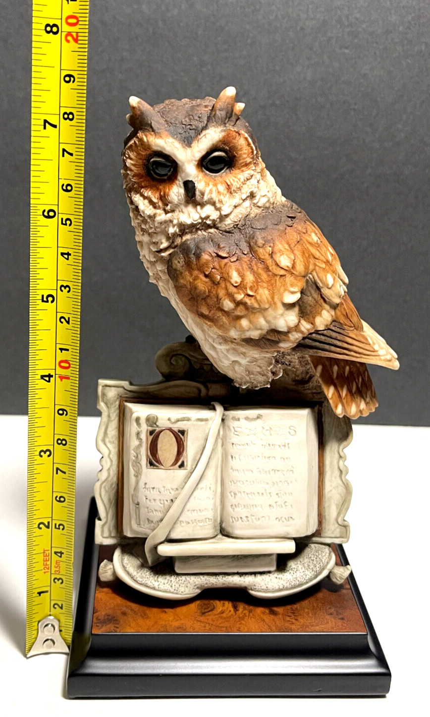 Giuseppe Armani Porcelain Wise Owl 0207S Sculpture Florence Figurine Italy
