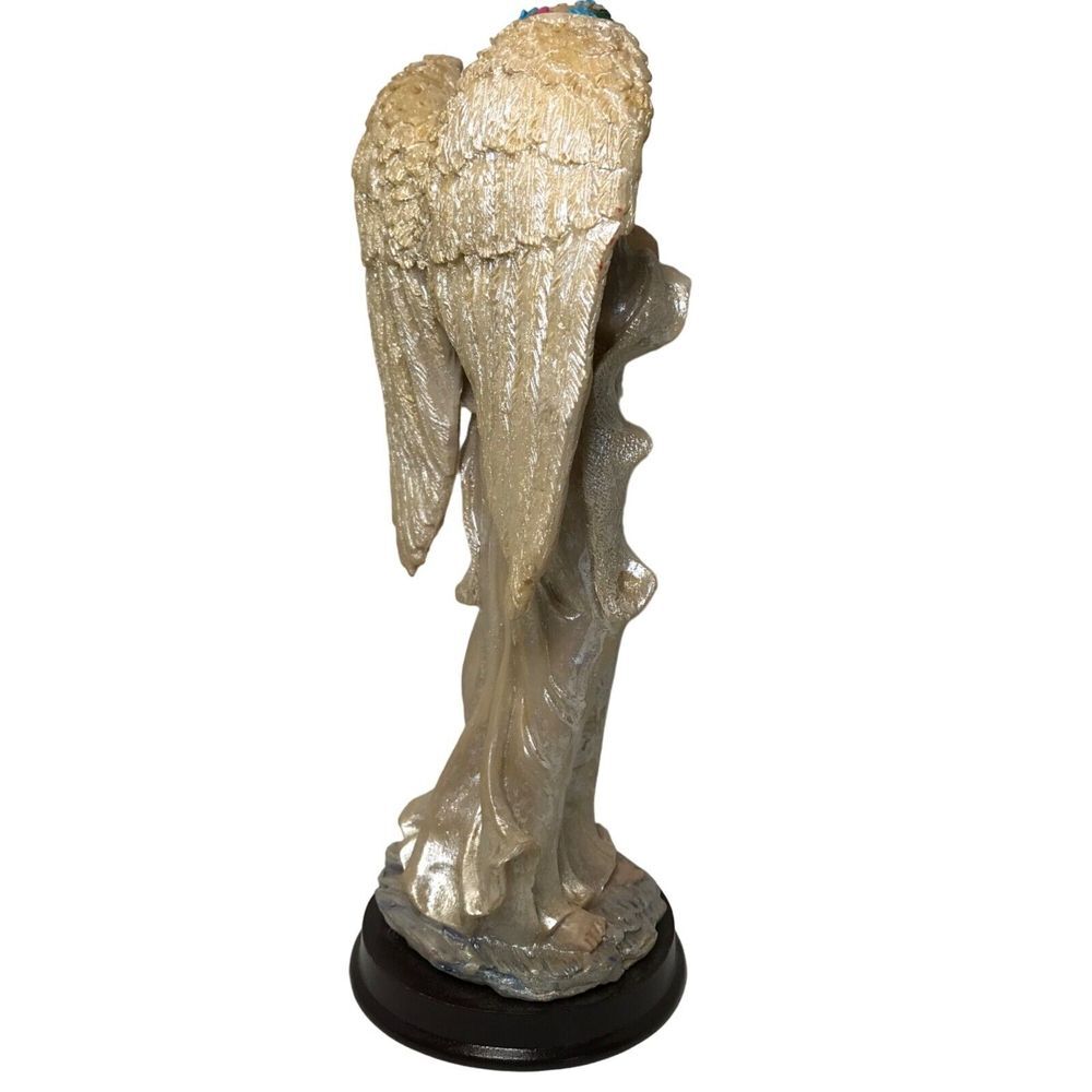 Premier collection angel statue vintage home decor felt bottom Polyresin 8″
