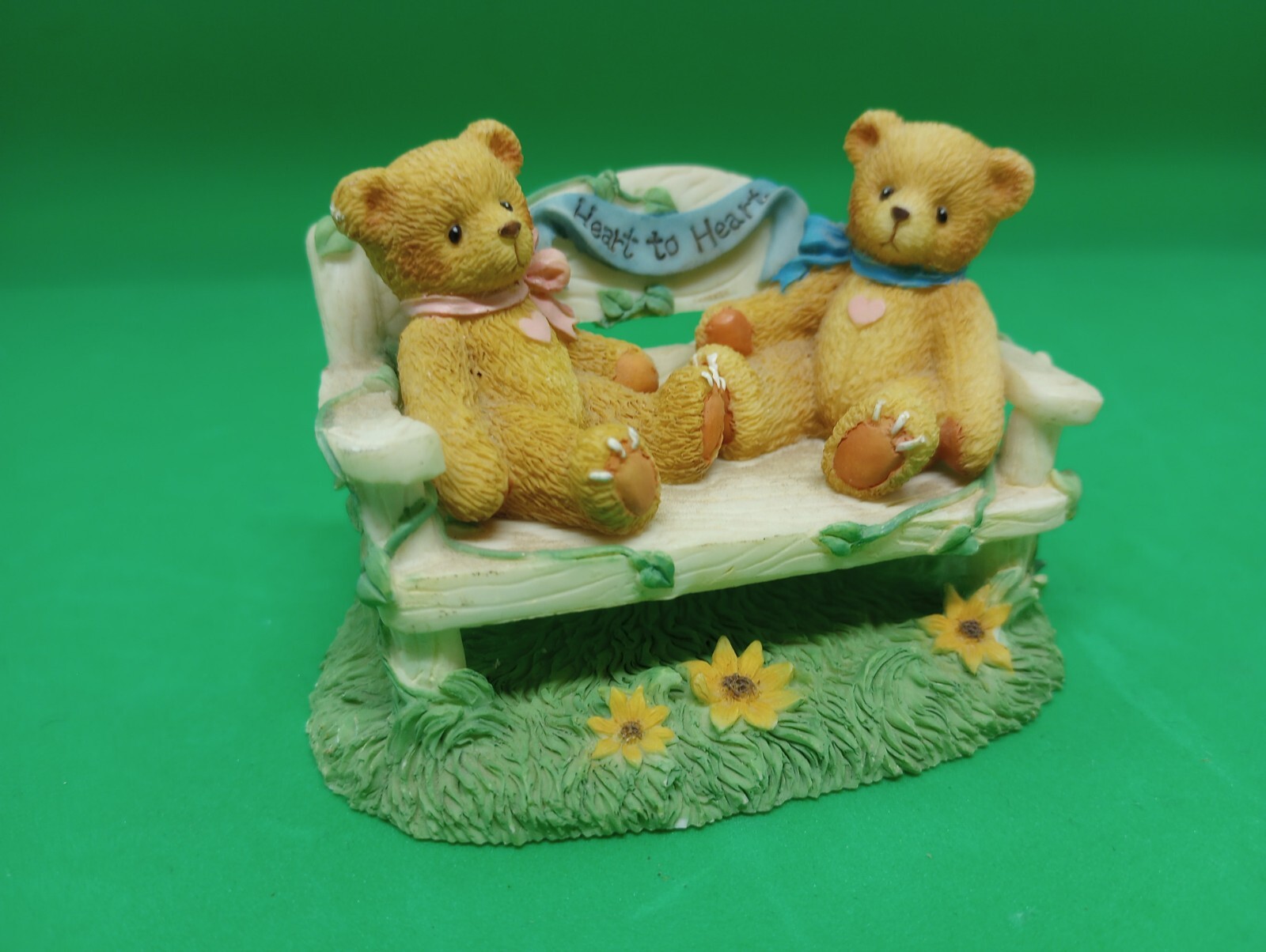 Enesco . Cherished Teddies . 1996. Two Bears on a Bench . CRT240