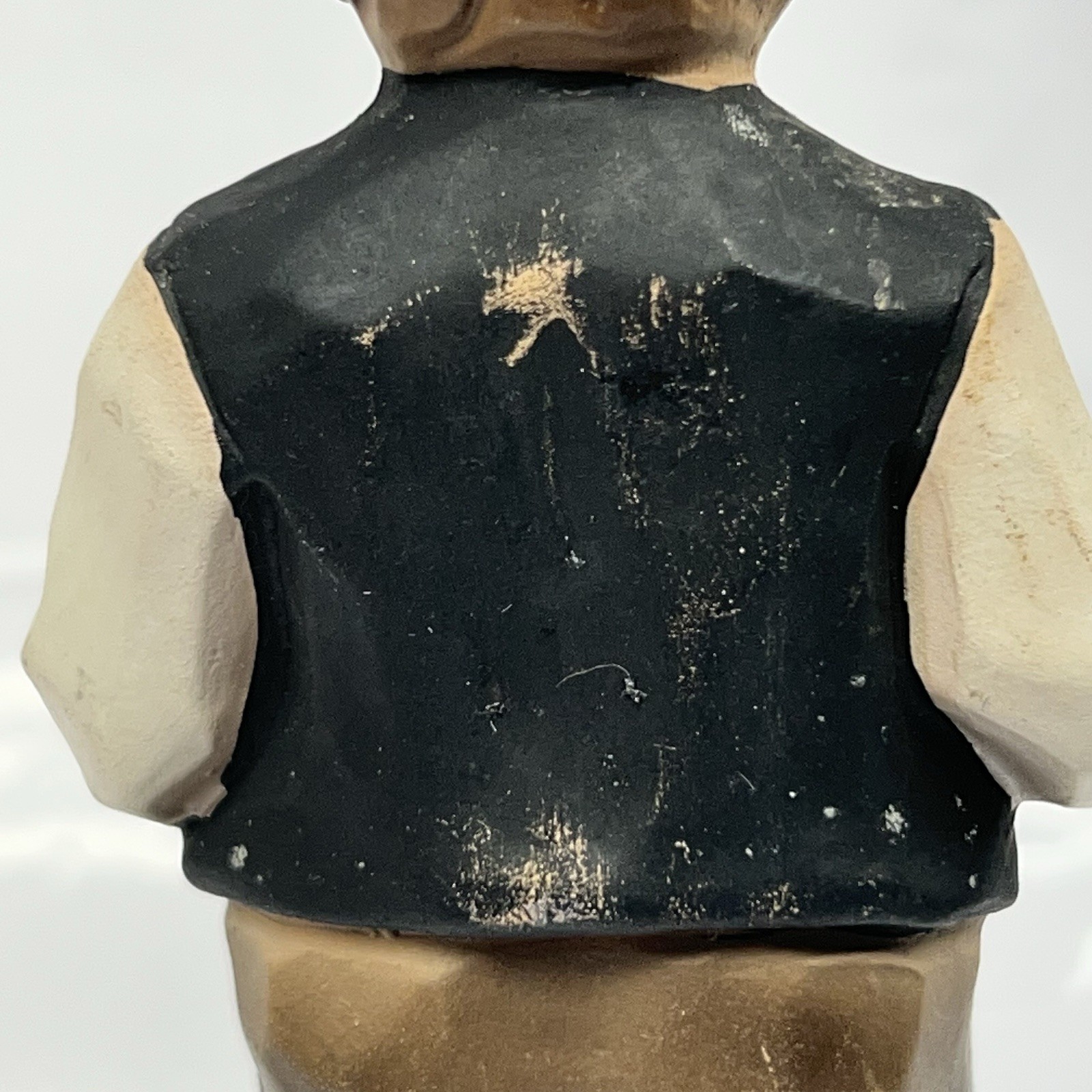 Vintage Decorama Old Pap Needs A Smoke! Chalware Figurine 6” Tall