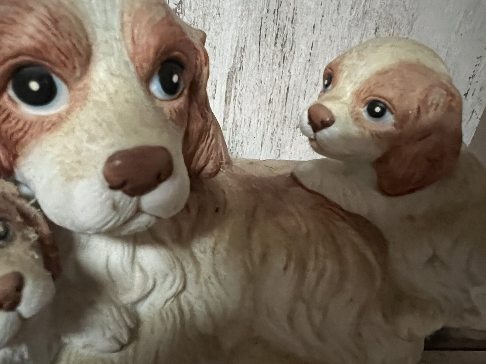 VTG HOMCO Cocker Spaniel and Puppies/ Dog Figurine #1434 Home Interiors