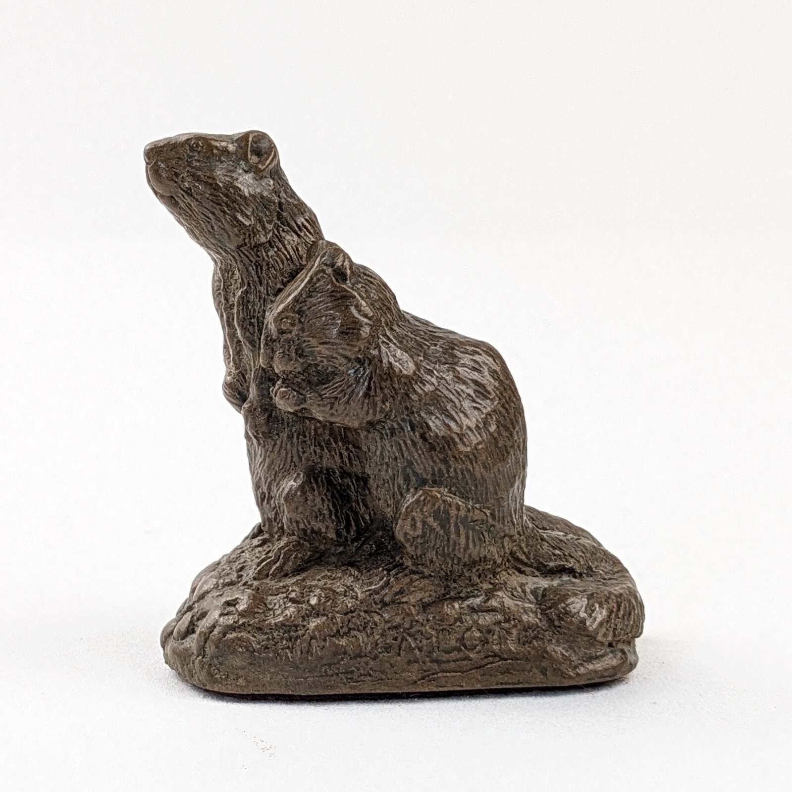 Bronze Menagerie Squirrels Norman Herman Deaton Hamilton Mint VTG