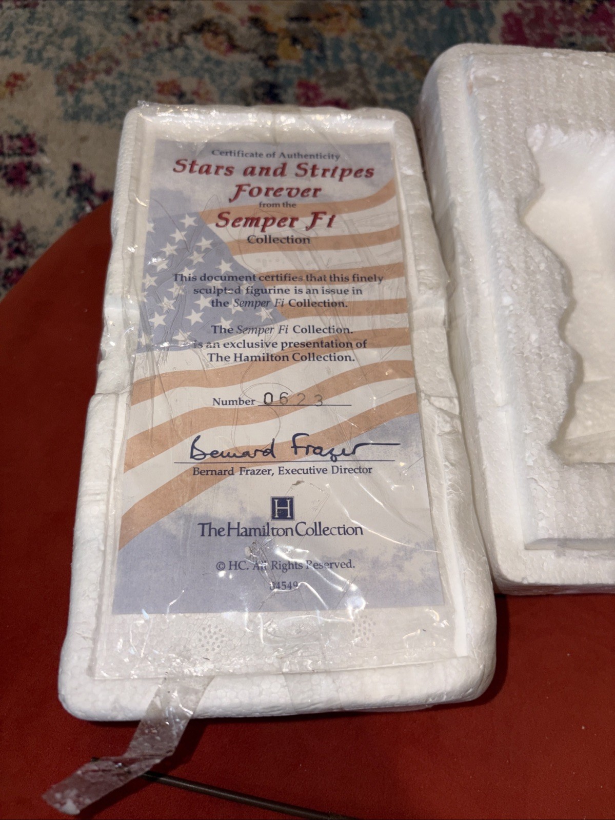 Hamilton Collection Bear Stars And Stripes Forever Semper Fi #0623 USA