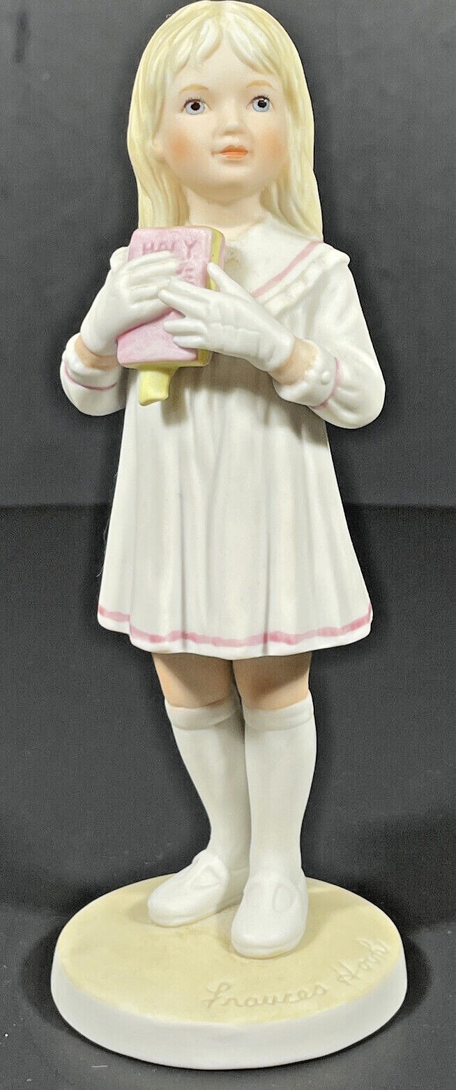 Frances Hook SUNDAY SCHOOL Figurine Artist Signed Autographed Porcelain NICE