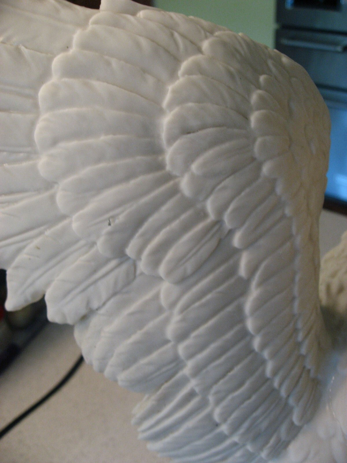 Vtg A. Belcari Bald Eagle Sculpture Artist Signed Made in Italy 1983 about 11.5”