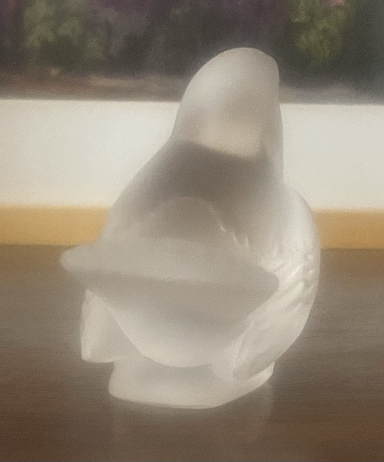 Lalique France Crystal Glass Frosted Sparrow Dove Swallow Bird Figurine Statue