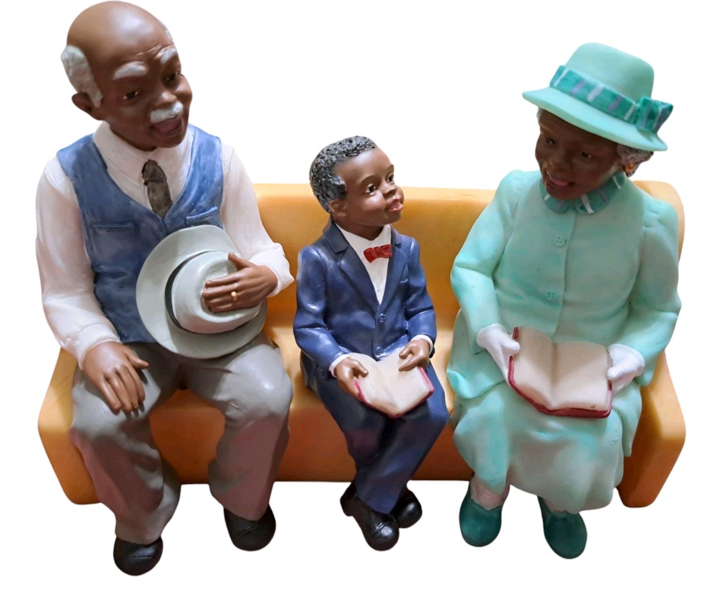 United Treasures Church Collection Figurine – Boy and Grandparents – NIB